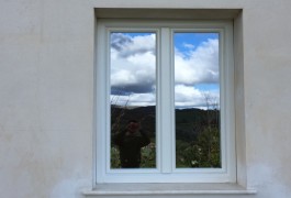 finestra pvc bianca vista esterna